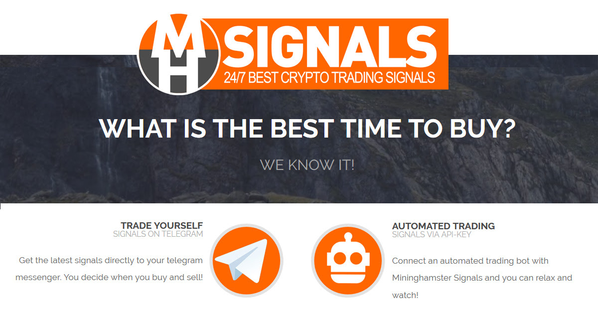 Smart trade go is crypto trading bot currently available, 24/7 trading automatically in the cloud. Mininghamster Signals Crypto Signals World S Most Successful Trading Signals