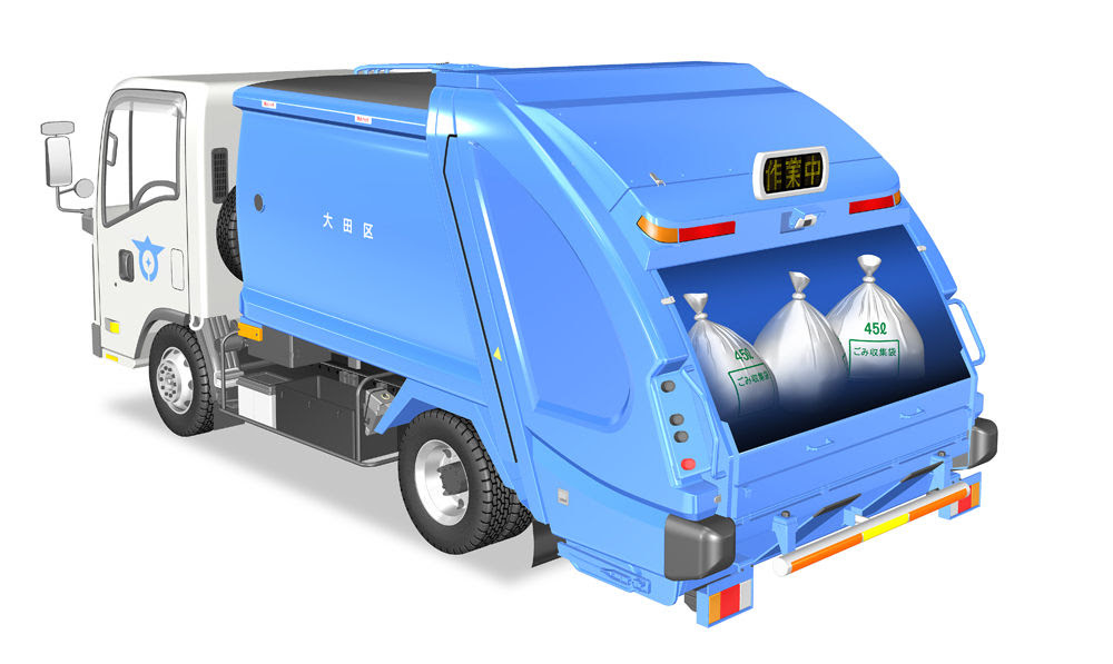 動物画像無料 ユニークゴミ収集車 イラスト 簡単