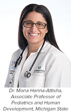 Photo of Dr. Mona Hanna-Attisha, Associate Professor of Pediatrics and Human Development, Michigan State University