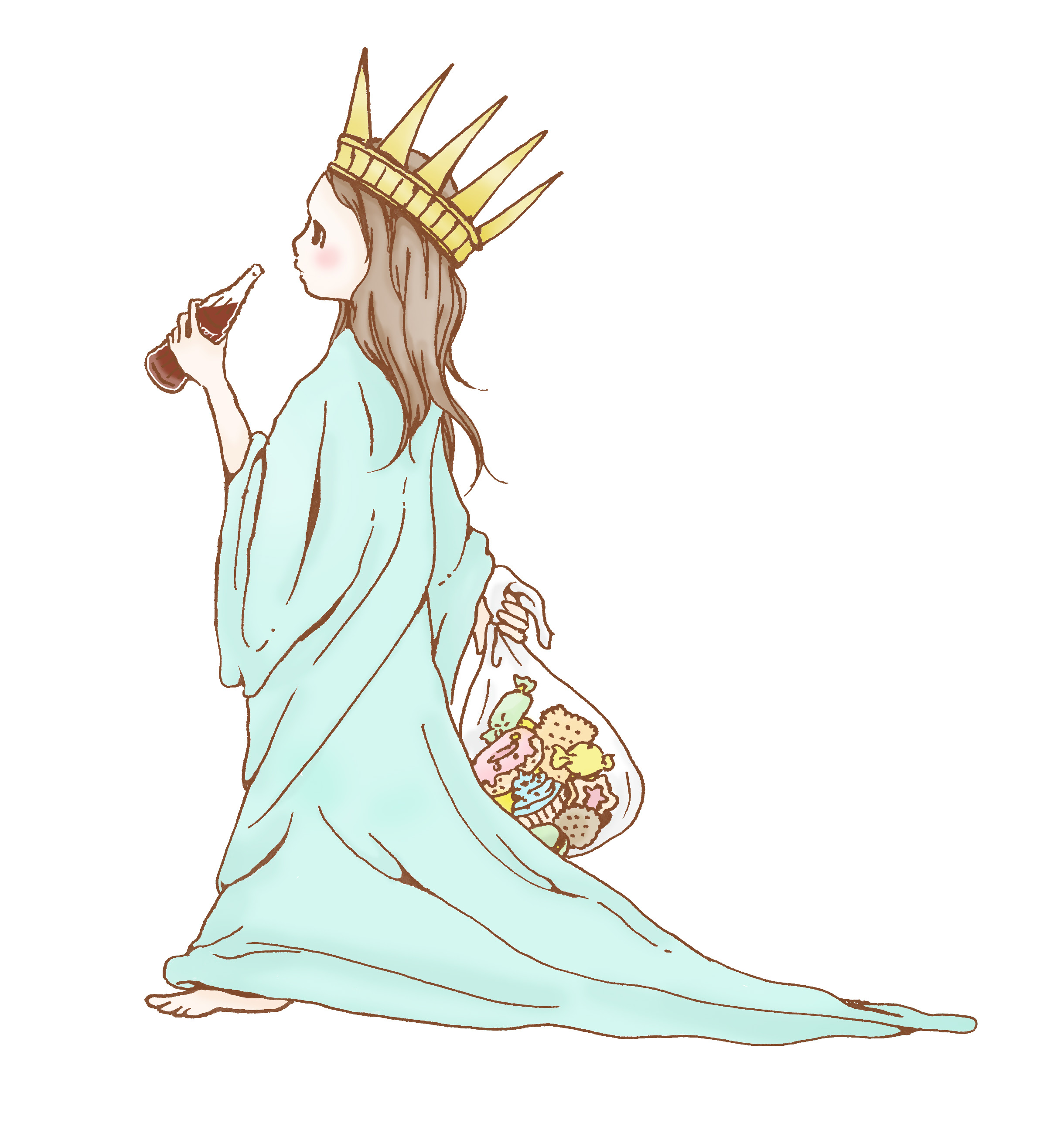 ベストコレクション 自由の女神 イラスト 最高の壁紙のアイデアcahd