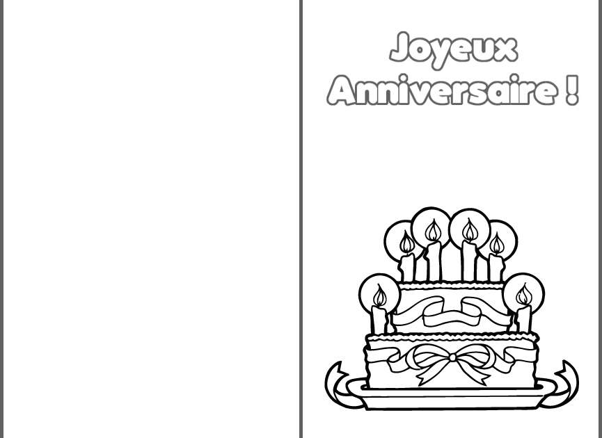 Carte D Anniversaire Noir Et Blanc A Imprimer Leila Bruguiere