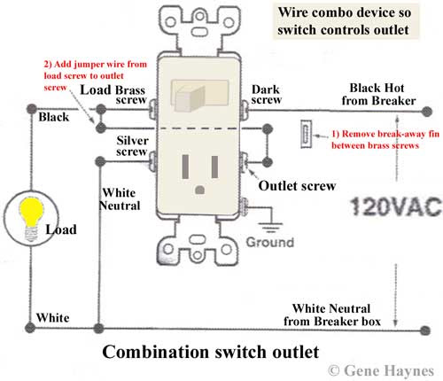 They are operated by a toggle lever mounted on the front of the switch. How To Wire Combination Switch Outlet