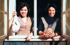 Josefina Blanco y Sofia Lucía en Hanau (Alemania) en 1960. Foto privada.