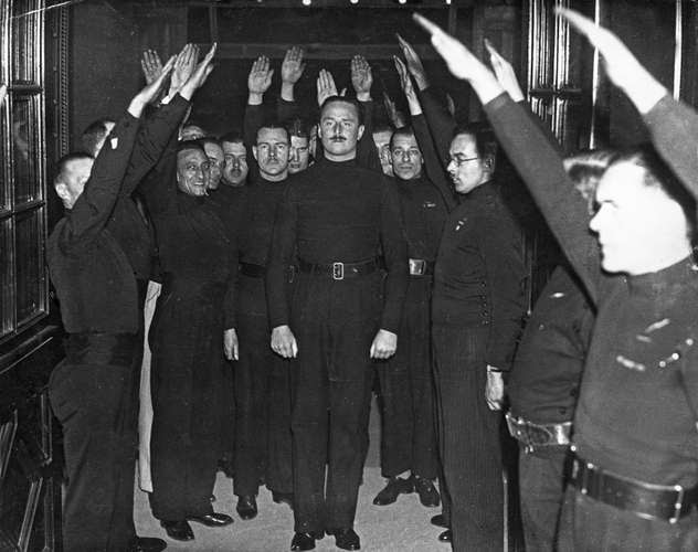 Oswald Mosley fascists Bristol Eng 1934