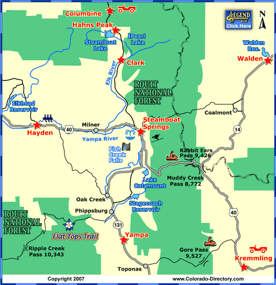 Steamboat Springs Colorado Map | Zip Code Map