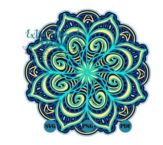 Free Free 119 Layered Mandala Cross SVG PNG EPS DXF File