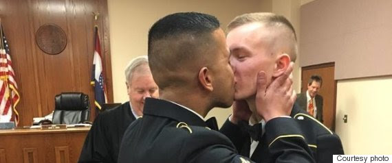 gay military kiss