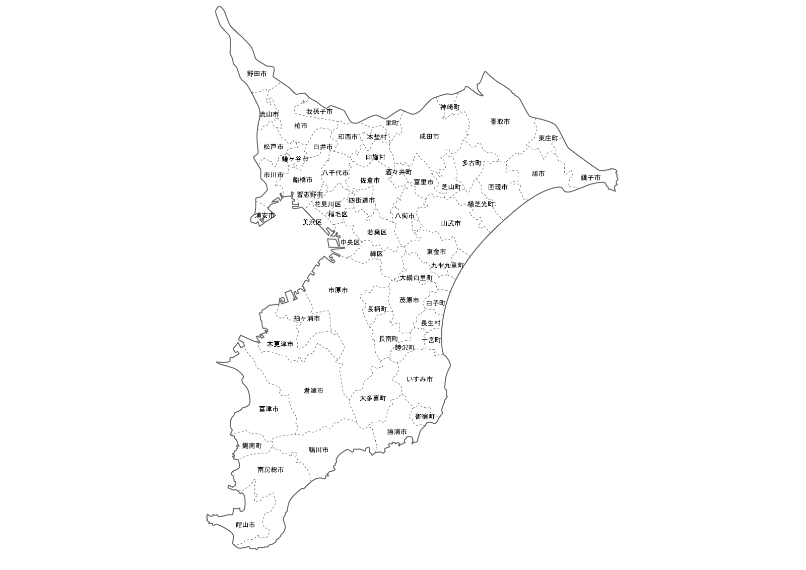 無料印刷可能千葉県 地図 フリー素材 すべてのイラスト画像