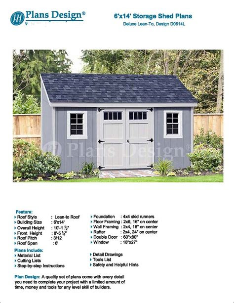 2x4 lean to shed plans