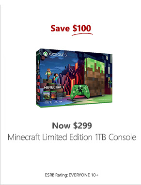 Save $100 Minecraft Limited Edition 1TB Console
