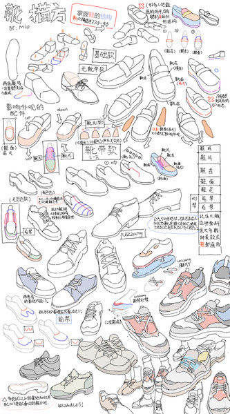 年のベスト 靴 イラスト 描き方 興味深い画像の多様性