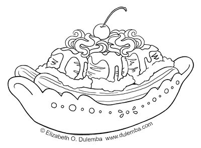 Download dulemba: Coloring Page Tuesday - Birthday Sundae!