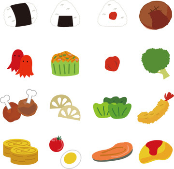 綺麗な春の 食べ物 イラスト 花の画像