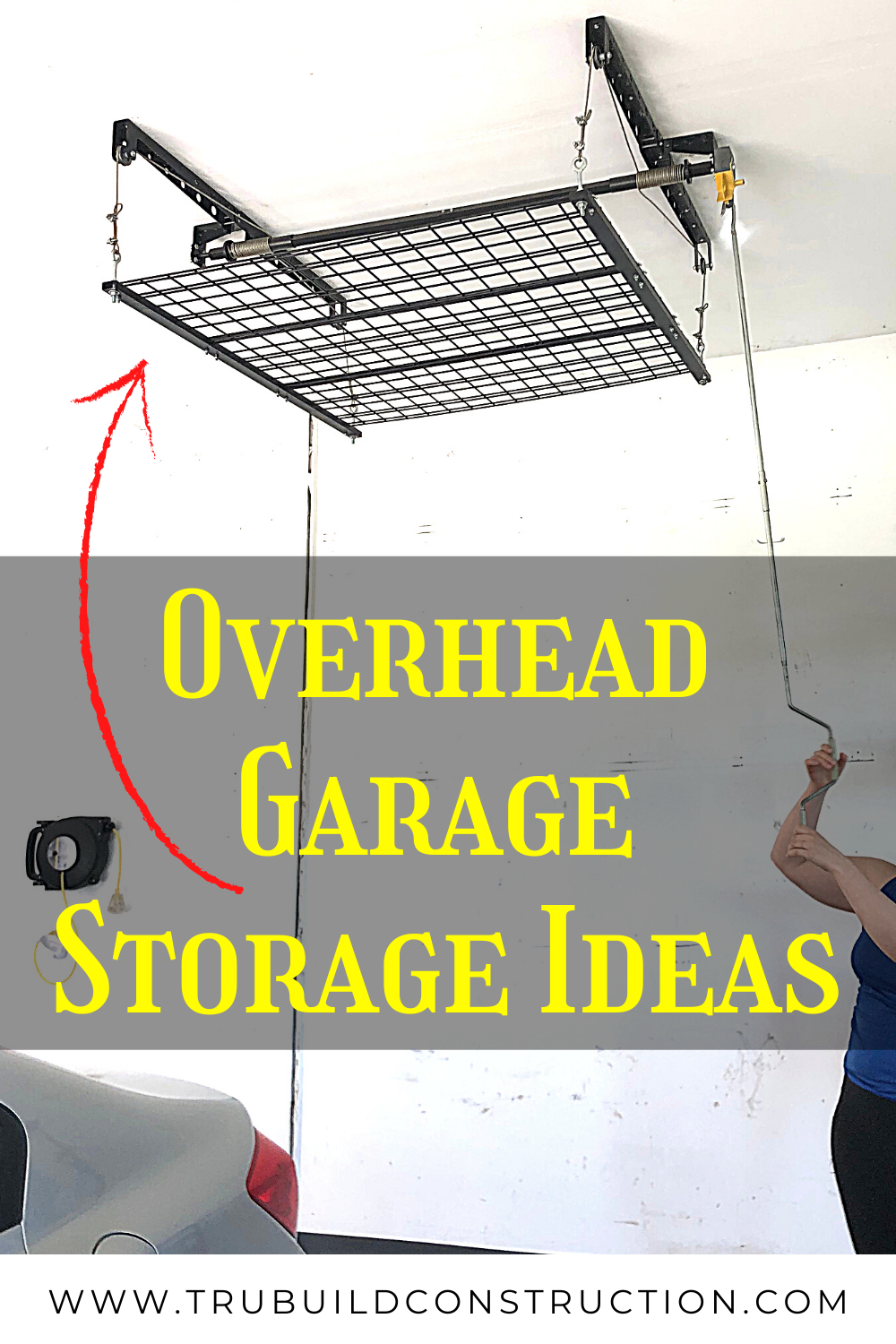 Typically, overhead storage systems measure somewhere between 4ft x 4ft and 4ft x 8ft. Overhead Garage Storage Ideas That Will Make Organization Easy Trubuild Construction