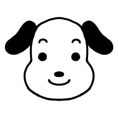 美しい花の画像 最高の犬 白黒 イラスト