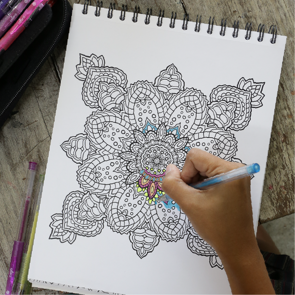 The design is created by scratching away the paint to reveal a colorful mandala design! Coloring Mandalas For Adults Top Tips To Free Your Creativity Colorit