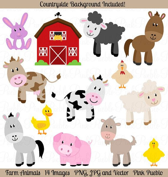Download Cartoon Farm Animals Svg