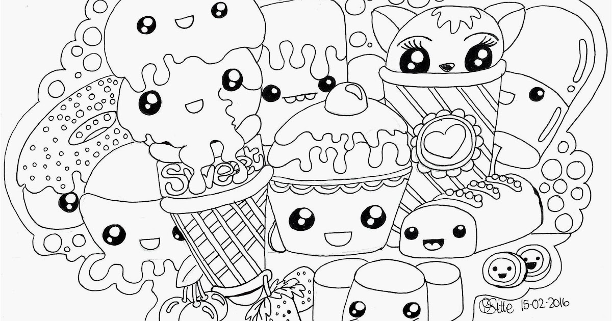 Coloriage Chat Licorne Kawaii A Imprimer