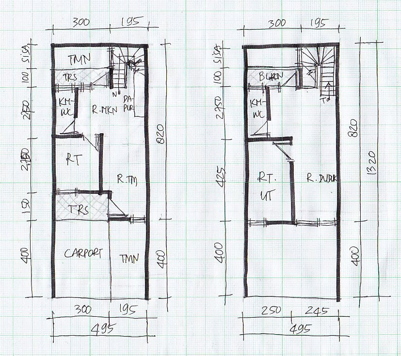 Gambar Desain Rumah Ukuran Lebar 6 Meter - House Q