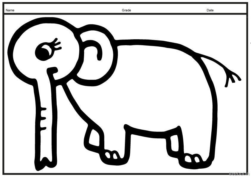 Check spelling or type a new query. A4 Size Printable Elephant Coloring Pages For Kids