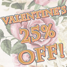 Get 14% off Valentine Themed Items!