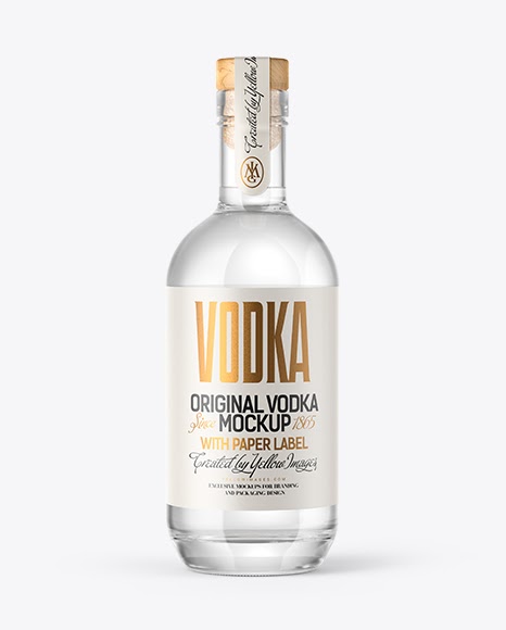 Download Free Vodka Bottle with Wooden Cap Mockups (PSD) - All free ...