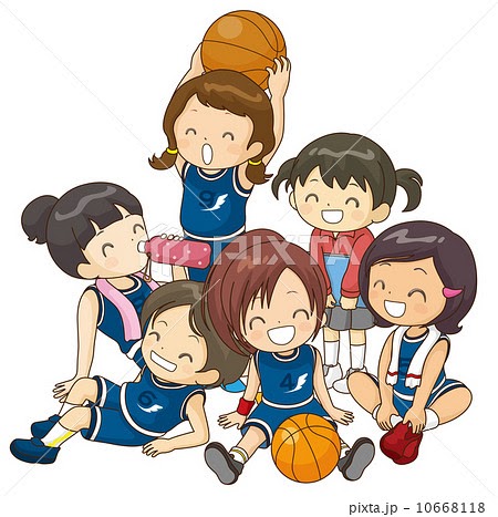 【無料ダウンロード】 女子 バスケ イラスト - Iniirasuto