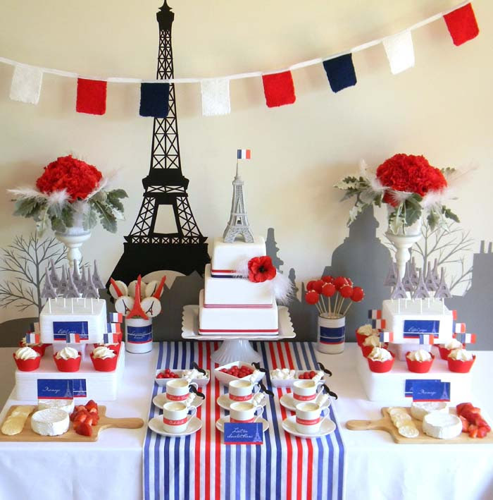 Shop for unique paris themed party favors and give them out to your guests in beautiful pink favor boxes that everyone will appreciate. French Poodle Party Decorations