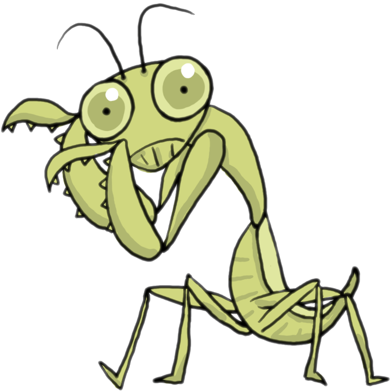 かわいい動物画像 上かわいい カマキリ イラスト 簡単