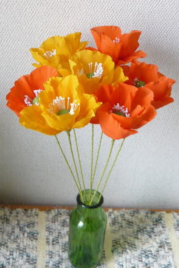 ラブリークレープペーパー 花 作り方 最高の花の画像