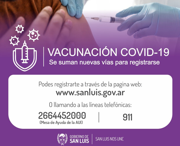 Inscirpcion vacuna covid mendoza 2.jpg. Se Suman Nuevas Vias Para Registrarse Voluntariamente Para Vacunarse Contra El Covid 19 Agencia De Noticias San Luis