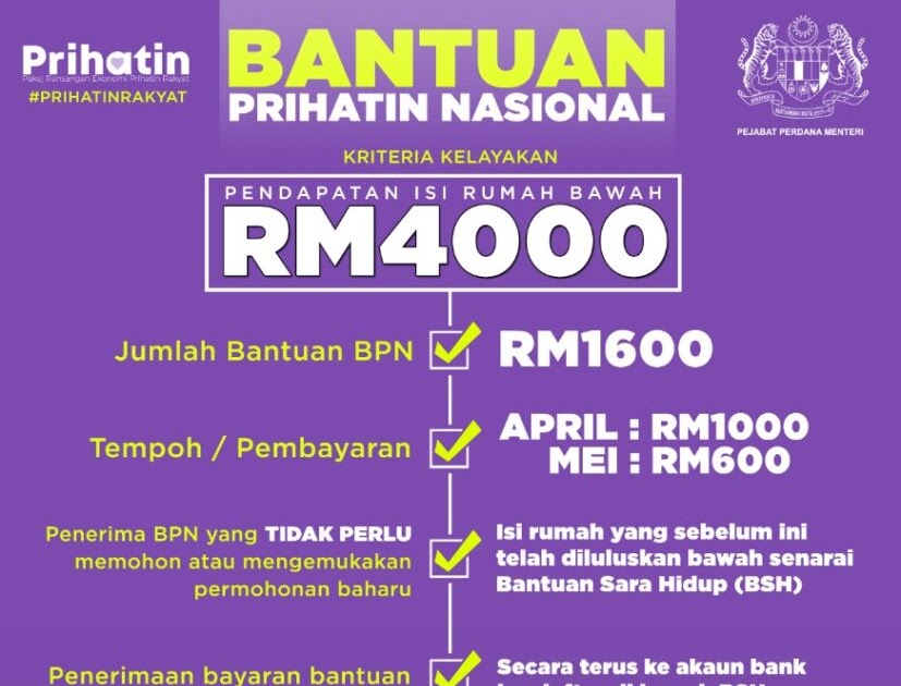 Bantuan Prihatin Nasional Who Is Eligible - Ajaran e