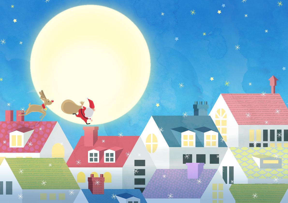 Ngagolak おしゃれ 背景 クリスマス イラスト