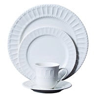 46-piece dinnerware and serveware set