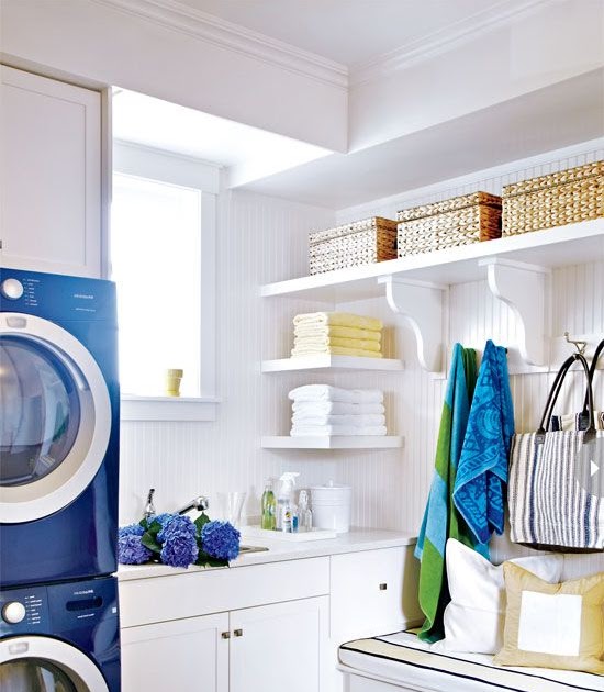 My Home Decor Photos Love the set  up  of this laundry  room 