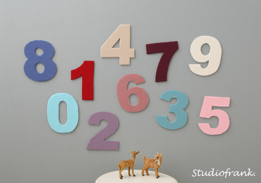 壮大 フェルト 数字 型紙 壁紙 配布