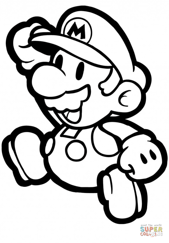 Some levels require you to return and we have those areas sectioned off on the same level page. Paper Mario Coloring Page Free Printable Coloring Pages