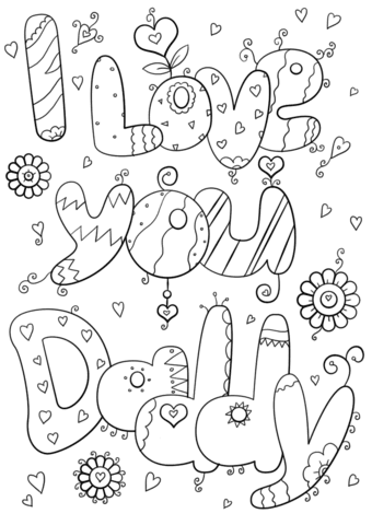 30+ 1 dad coloring pages. I Love You Daddy Coloring Page Free Printable Coloring Pages