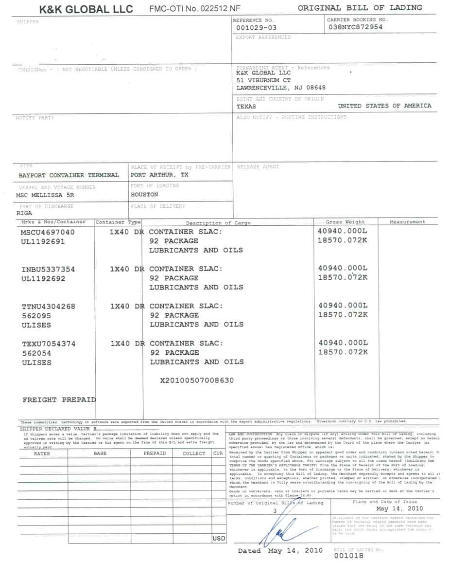 Contoh Invoice Ms Word - Gontoh