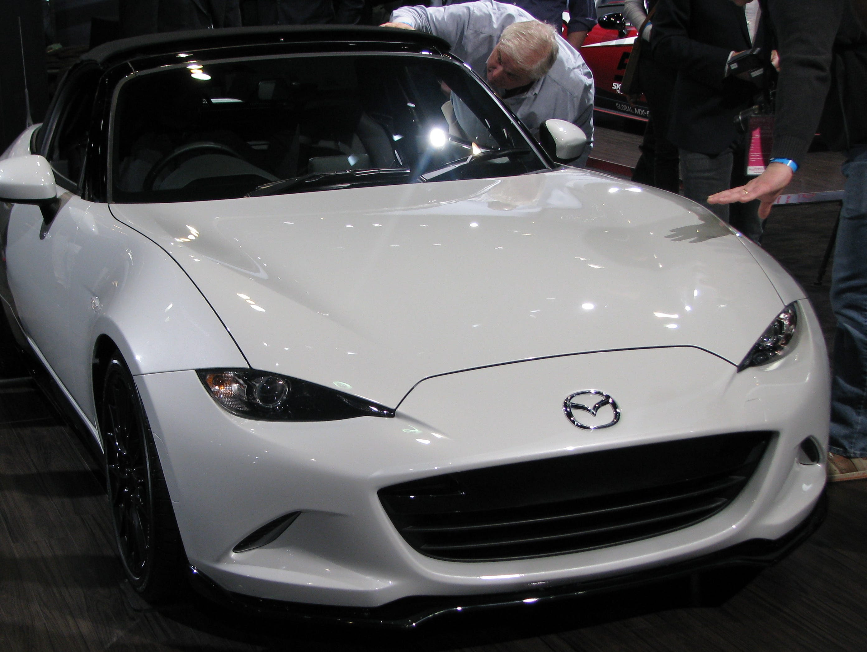 Mazda has added a front air dam and other aero parts to the next MX-5 Miata