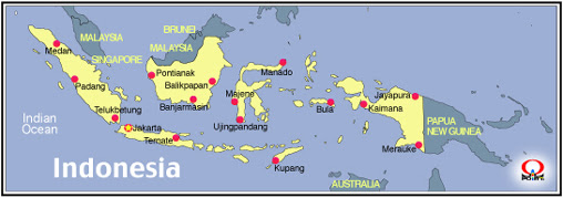 ベストインドネシア 地図 フリー 花の画像