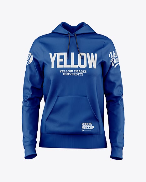 Download Free Women's Hoodie Mockup - Front View (PSD) - Download ...
