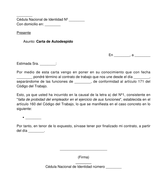 Carta De Aviso Por Mutuo Acuerdo - Sample Site i