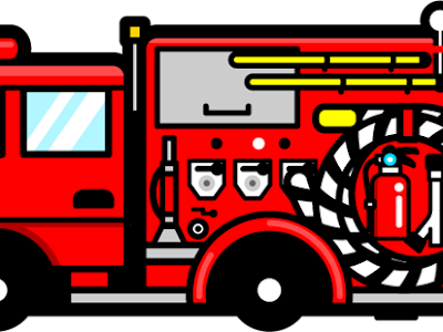 最高のコレクション かわいい 消防 車 イラスト 簡単 215713