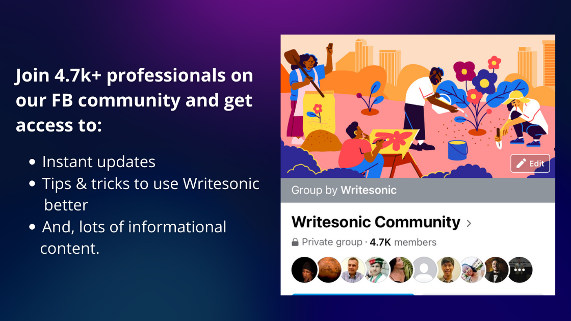 Writesonic community