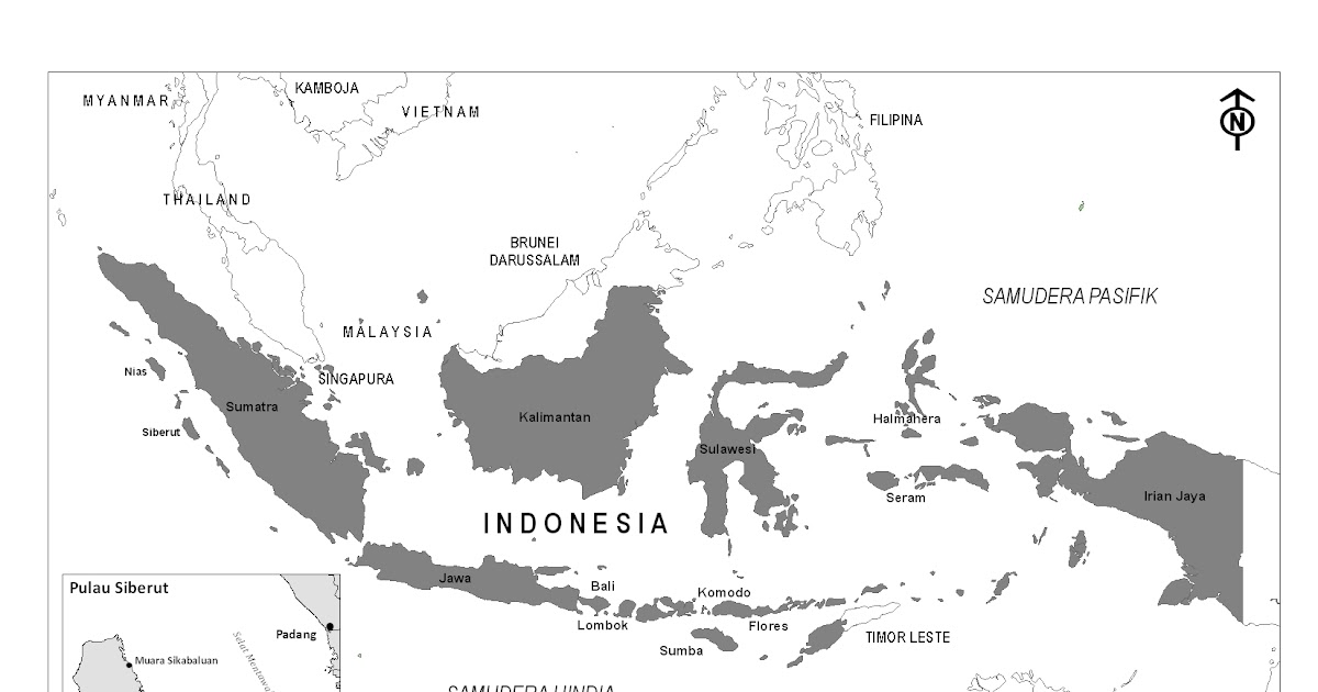  Gambar  Peta Indonesia Warna  Hitam Putih Koleksi Gambar  HD
