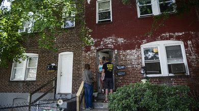 Students from Benjamin Franklin High School opposed to the plant's construction canvassed the neighborhood this summer.