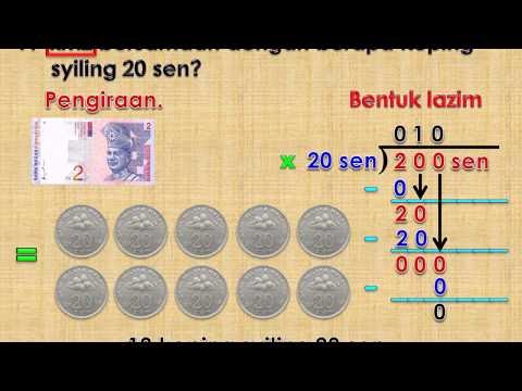 AZIMAT MATEMATIK: MENUKAR RINGGIT KEPADA SEN (1)