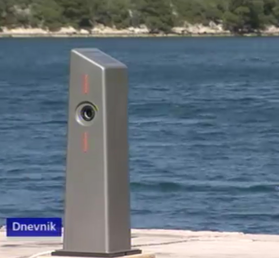 Electric car charging station - Mljet, Croatia