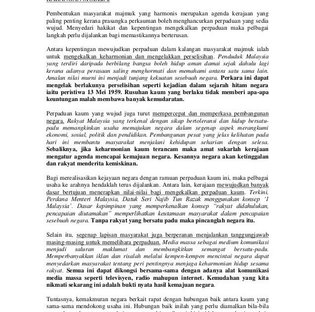 Kepentingan Mengekalkan Keharmonian Negara